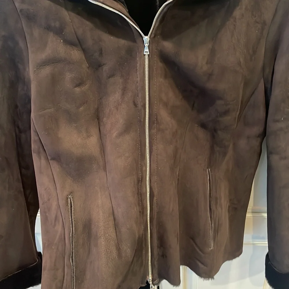 Brand New-Never worn! Rafael Shearling coat - Picture 5 of 5